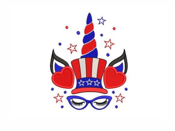 4th of July Unicorn Independence Day