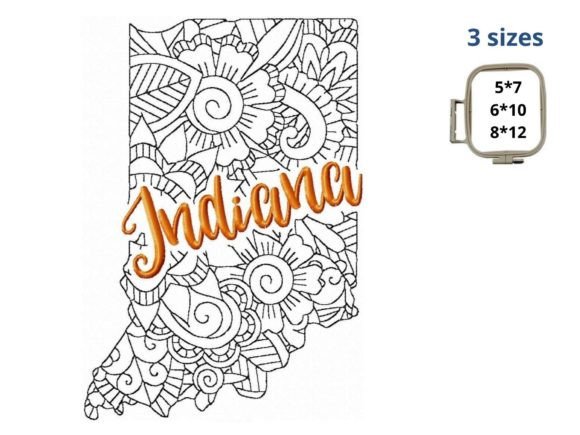 Indiana State Embroidery Design Review