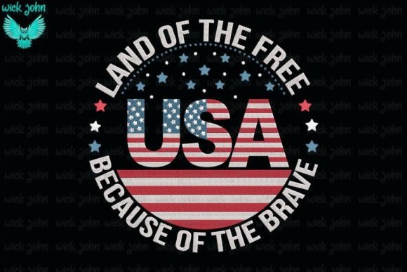 Land of the Free Because of the Brave Embroidery Review