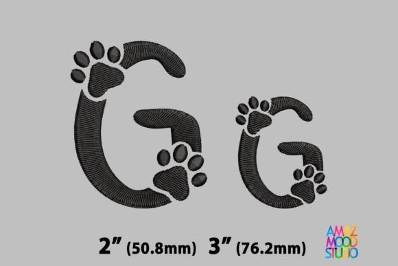 Letter G Paws Monogram Review for Real Projects